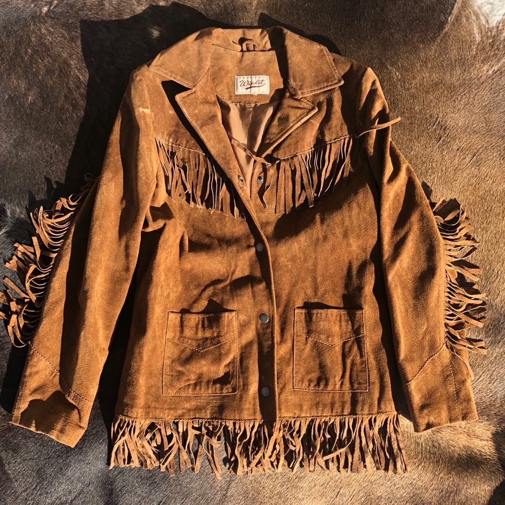 Winlit, Vintage 1970s suede fringe jacket